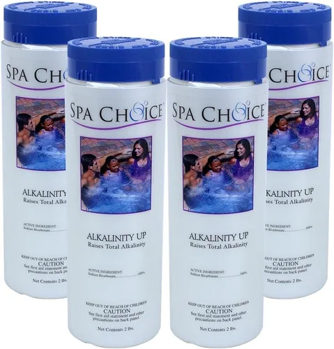 Vista 5 de SpaChoice 2-Pounds Premium Alkalinity Increaser for Hot Tub Raises Total Alkalinity, 100% Sodium Bicarbonate, Easy to Use, Add 1 ounce and Retest