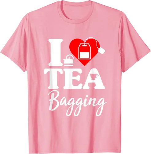Vista 34 de Camiseta con texto en inglés "I Love Tea Bagging", divertida camiseta para bebedores de té, Negro