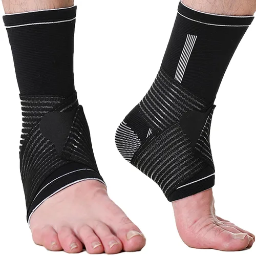 Vista 10 de NeoTech Care Tobillera ajustable (gris, talla M, 1 par)