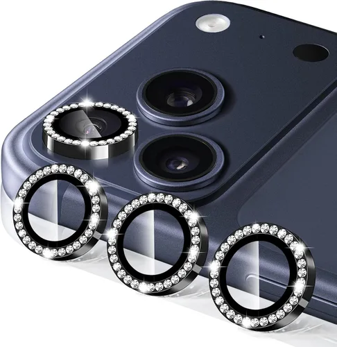 Vista 79 de Compatible con iPhone 13 Pro para iPhone 13 Pro Max, protector de lente de cámara antiarañazos, vidrio templado 9H, protector de cámara de metal a