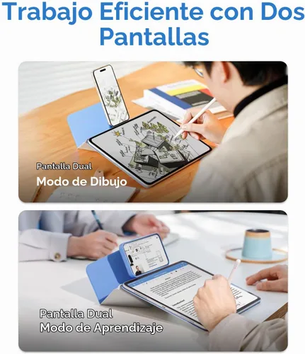 Vista 5 de MOFT Soporte dinámico para tablet compatible con iPad mini A17 Pro 2024 y iPad mini 6th A15 2021, funda magnética delgada para tablet con más de 20