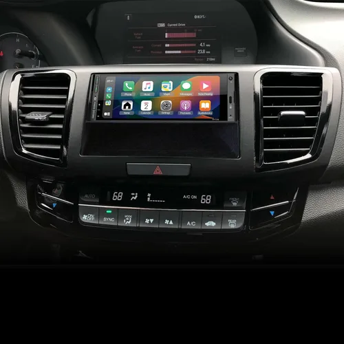 Vista 9 de Scosche HA1717B compatible con Honda Accord ISO doble DIN y DIN+Pocket Dash Kit negro