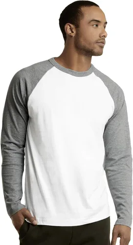 Vista 10 de TOP PRO Camiseta de béisbol de algodón raglán de manga larga para hombre
