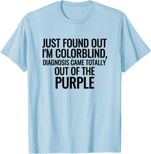 Vista 85 de Camiseta divertida de broma de daltonismo con diagnóstico humorístico
