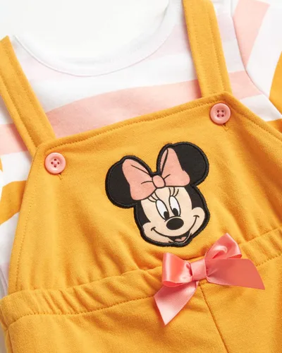 Vista 2 de Disney Mameluco para niñas - Conjunto de camiseta de 2 piezas Minnie Mouse Winnie The Pooh