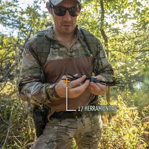 Vista 7 de Gerber Gear Truss Multiherramienta, regalos para hombres, alicates de punta de aguja EDC 17 en 1, incluye cuchillo de bolsillo, destornillador
