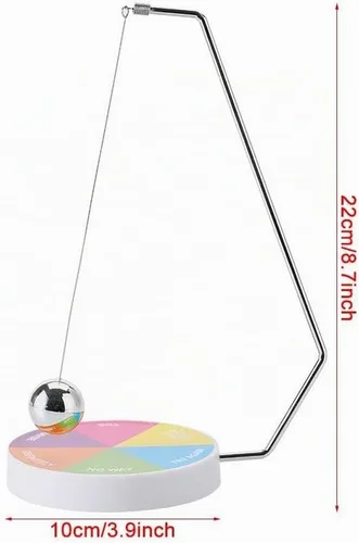Vista 5 de Decision Maker Pendulum - Juguete de escritorio dinámico para decoración de regalo, bola magnética, juego de péndulo oscilante (2)