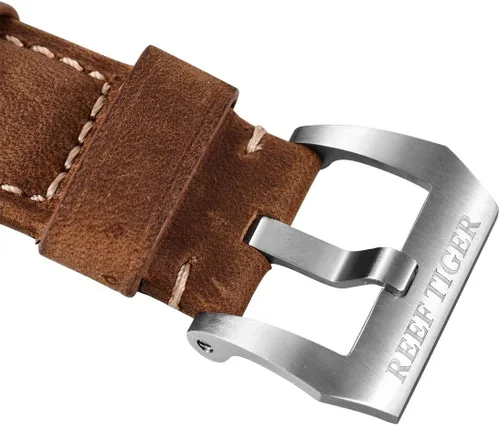 Vista 5 de REEF TIGER RGA3532 - Relojes deportivos para hombre, de acero inoxidable, con correa de cuero