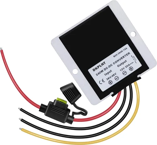 Vista 2 de 20A 240W 12v Carrito de golf 48V 36V a 12V Convertidor Regulador de Voltaje Reductor Transformador con Fusible