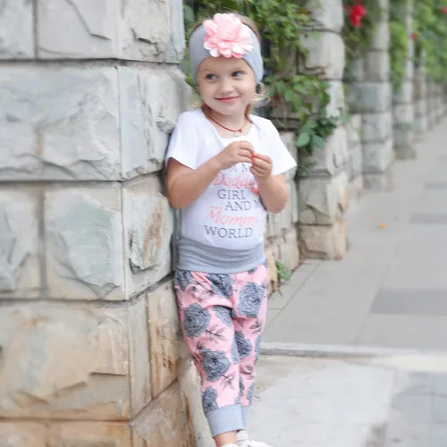 Vista 2 de Renotemy Ropa para bebé recién nacida, conjuntos de pantalones cortos, ropa de verano para niña