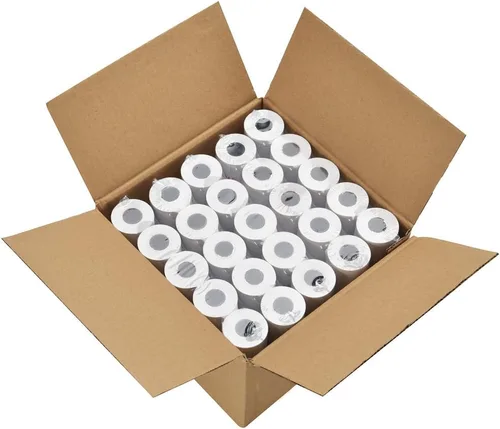 Vista 4 de FungLam Rollos de papel térmico de recibo POS para caja registradora de 2 1/4 pulgadas x 50 pies (50 rollos)