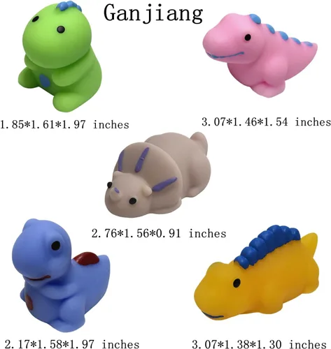 Vista 7 de Paquete de 10 juguetes blandos de dinosaurio Mochi para niños, recuerdos de fiesta, juguetes para aliviar el estrés