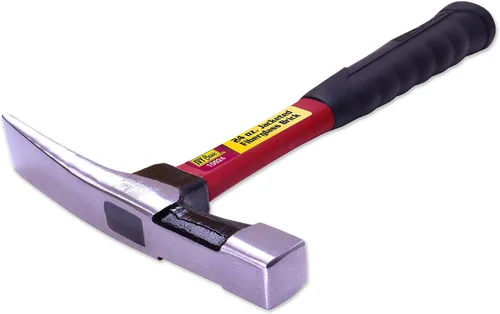 Vista 4 de IVY Classic 15024 Martillo de ladrillo de fibra de vidrio de 24 onzas con mango Power Pro Grip, plateado, negro