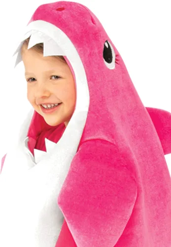 Vista 2 de Rubie's Disfraz de tiburón de mamá para niños con chip de sonido, Multicolor