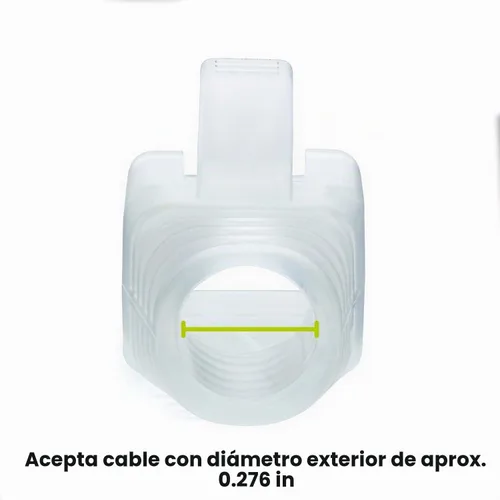 Vista 3 de trueCABLE - Botas de alivio de tensión RJ45, cubierta de PVC de 0.157 pulgadas, transparente, 100 piezas 0.276 in - Pequeño