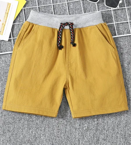 Vista 3 de Bumeex Pantalones cortos de algodón para bebé, paquete de 2