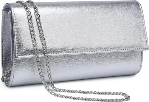 Vista 8 de Dasein Bolso de noche para mujer, bolso de mano con purpurina para boda, bolso de novia brillante para cóctel, fiesta, baile de graduación