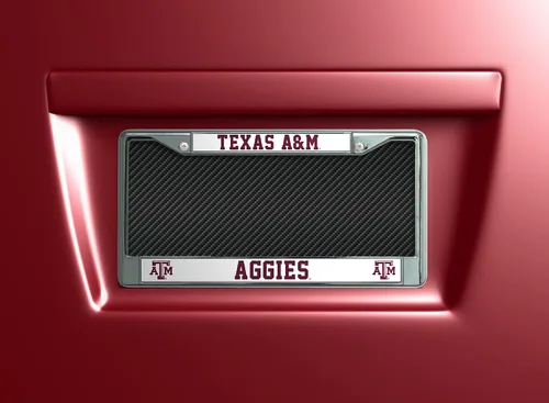 Vista 2 de Rico Industries NCAA Premium 12" x 6" Chrome Frame with Plastic Inserts - Car/Truck/SUV Automobile Accessory