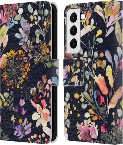 Vista 248 de Head Case Designs Officially Licensed Ninola Beige Wild Grasses Leather Wallet Case Compatible with Samsung Galaxy A07 4G