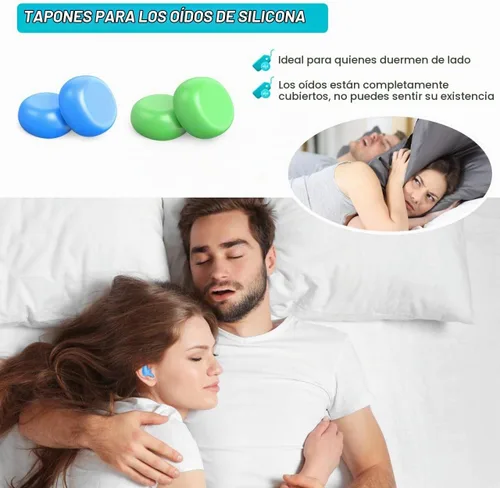 Vista 5 de Tapones para los oídos de natación-Tapones para los oídos de silicona para dormir