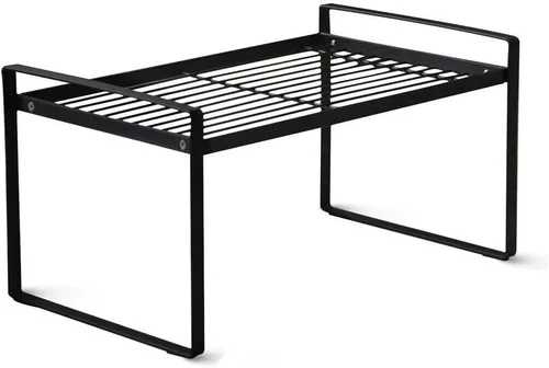 Vista 2 de Craftland Armario de cocina de hierro forjado y estante organizador de estantes de almacenamiento para especias, negro