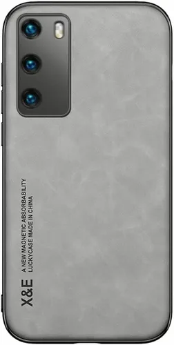 Vista 4 de Kepuch Silklike Funda para Huawei P40 - Cubierta Parachoques Placa De Metal Incorporada Para Huawei P40 - Negro