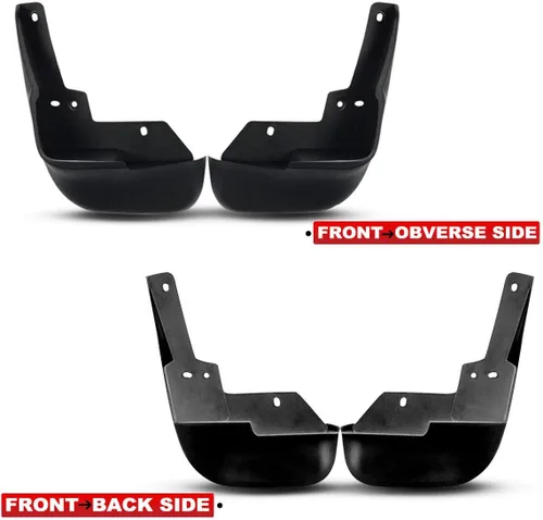 Vista 2 de Compatible con Honda Civic 1996-2000 Coupe Sedan 4 unidades de protectores contra salpicaduras delanteros y traseros