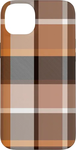 Vista 15 de iPhone 16 Buffalo Check Orange Brown Gingham Scottish Pattern Style Case