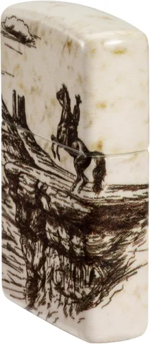 Vista 8 de Encendedores Zippo Western Diseño de escena del salvaje oeste 540