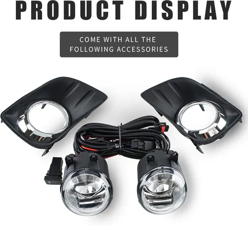 Vista 2 de DLAA Luces de niebla para Land Cruiser/Prado FJ150 2010 2011 2012 2013 niebla lámparas Toyota