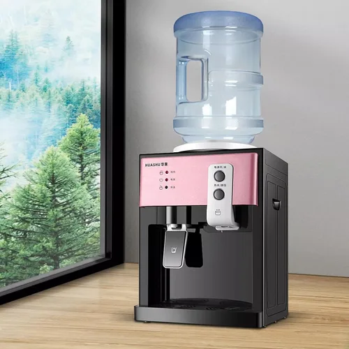 Vista 8 de Dispensador de enfriador de agua de escritorio de 5 galones, dispensador de agua caliente/fría, enfriador de agua de carga superior con función
