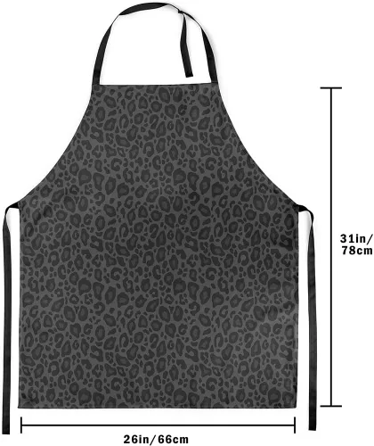 Vista 3 de Castle Fairy Delantal de chef negro impermeable delantales para cocinar hornear pintura