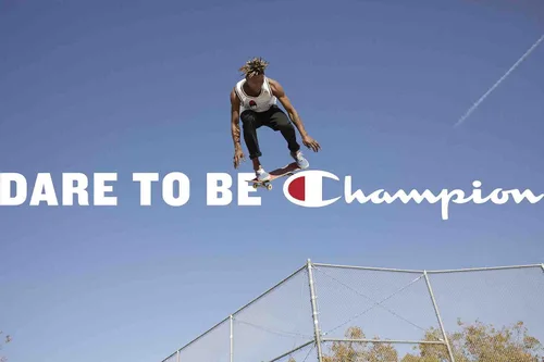 Vista 5 de Champion - Cómoda sudadera con capucha, de tejido invertido de vellón, para hombre, con estampado gráfico