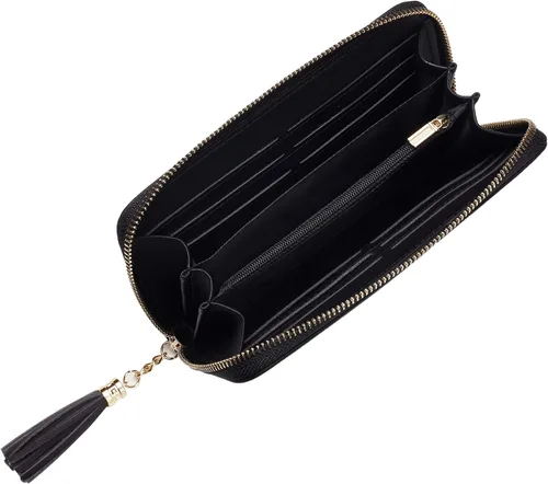 Vista 2 de Travelambo Cartera con fleco para mujer con correa de muñeca