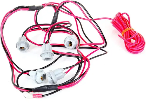 Vista 3 de T10 W5W 194 Bombillas LED Enchufes Conector precableado Arnés de cables para luces marcadoras de cabina (paquete de 5)