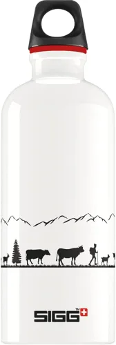 Vista 14 de Sigg - Botella de agua de metal reciclado - Traveller - Fabricada en Suiza - Para bebidas carbonatadas - Sin BPA - 20 Oz Glacier