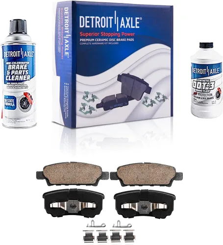 Vista 64 de Detroit Axle - Pinza de disco del lado del acompañante + pastillas de freno de cerámica de repuesto para Lexus HS250H Toyota RAV4 Prius V Scion xB