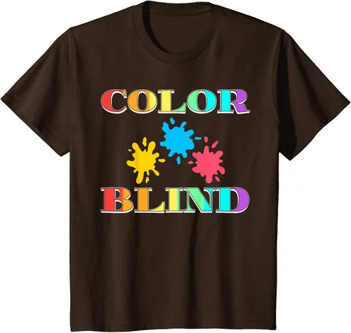 Vista 6 de Color Blind Camiseta Test Funny Glasses Visions