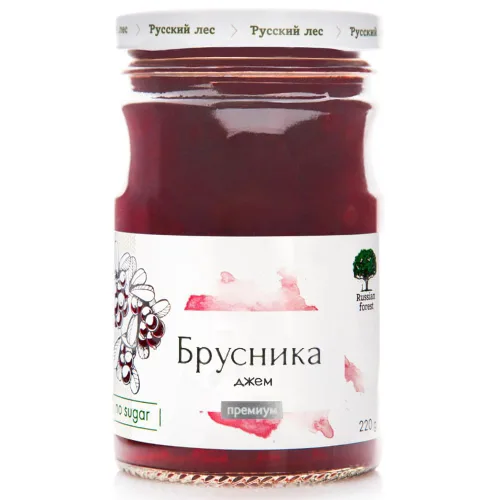 Vista 11 de Russian Forest Mermelada de mora totalmente natural, sin azúcar añadida, OMG o conservantes 220 g/ 7.76 oz