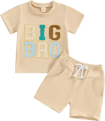 Vista 10 de Conjunto de pantalones cortos de verano a juego para hermana/hermano/hermano/hermano/hermano Big Bro