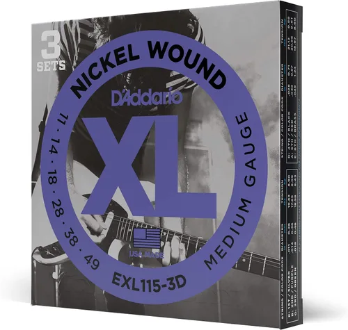 Vista 23 de D'Addario XL EXL157 - Cuerdas de níquel para guitarra eléctrica de 6 cuerdas, entonación perfecta, sensación consistente, durabilidad fiable