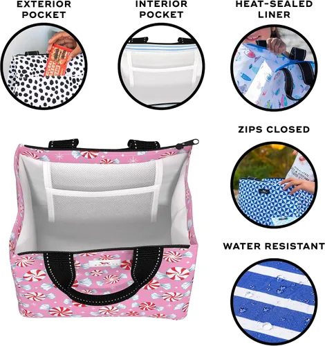 Vista 2 de SCOUT Bolsa de almuerzo Eloise - Lonchera aislada ligera, se abre ampliamente, cremalleras cerradas, bolsillo