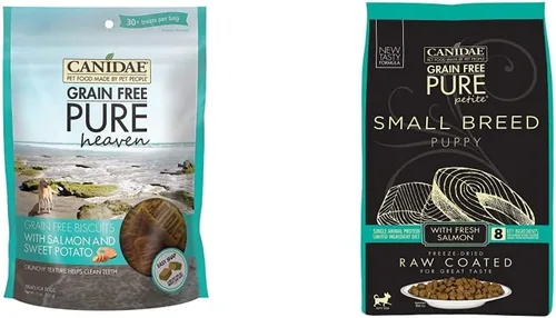 Vista 9 de CANIDAE Pure Puppy - Comida seca para perros, receta de salmón y avena, con galletas de salmón y batata