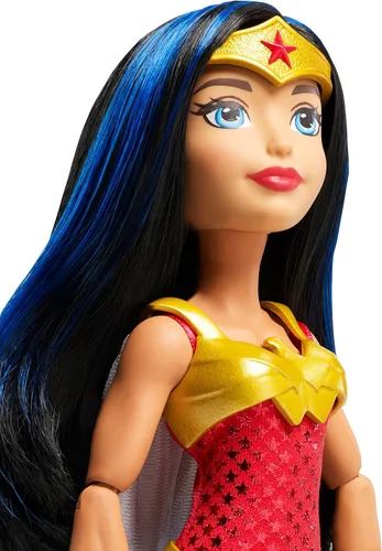 Vista 2 de Muñeca de acción para niñas Wonder Woman Premium DC Super Hero, 12 pulgadas