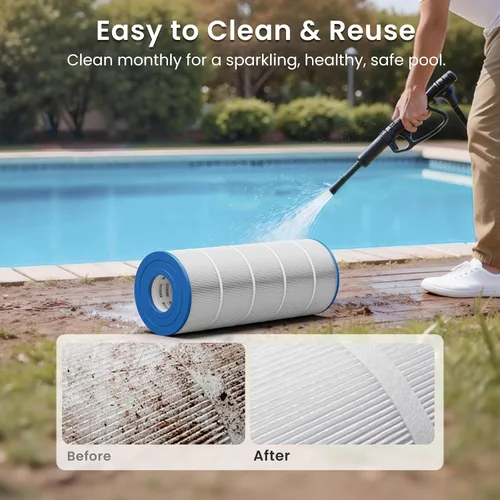 Vista 7 de Future Way Cartucho de filtro de piscina CC1500e de repuesto para Hayward XStream CC1500, reemplazo de Hayward CCX1500RE, Pleatco PXST150, Unicel