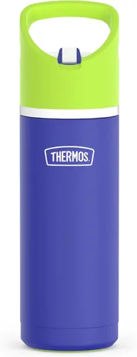 Vista 15 de THERMOS ICON SERIES - Botella de agua aislada con tapa con popote, 18 onzas, rosa intenso, botella de agua aislada al vacío de acero inoxidable