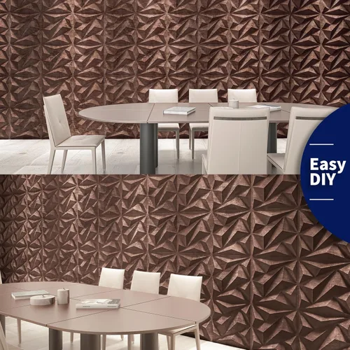Vista 5 de Art3dwallpanels Panel de pared de PVC 3D diamante para decoración de pared interior, panel de PVC para decoración de pared, paneles de pared