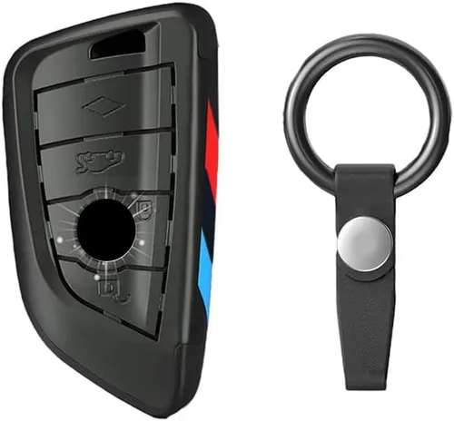 Vista 15 de Smart Remote Key Case Funda protectora para BMW 2 5 6 7 X1 X2 X3 X5 X6 Series con llavero