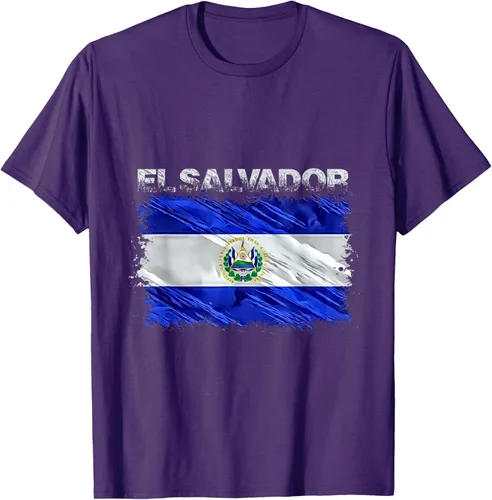 Vista 67 de Camiseta El Salvador, Negro