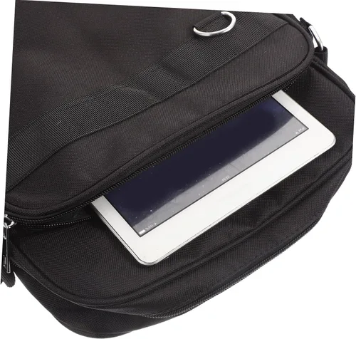 Vista 3 de UKCOCO Bolsa de mensajero minimalista para hombre, 3 piezas, bolsa cruzada minimalista de hombro para mujer, monedero mediano para mujeres